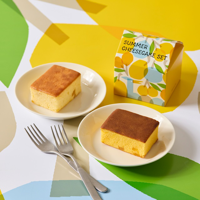 夏のチーズケーキセット レモン＆マンゴー